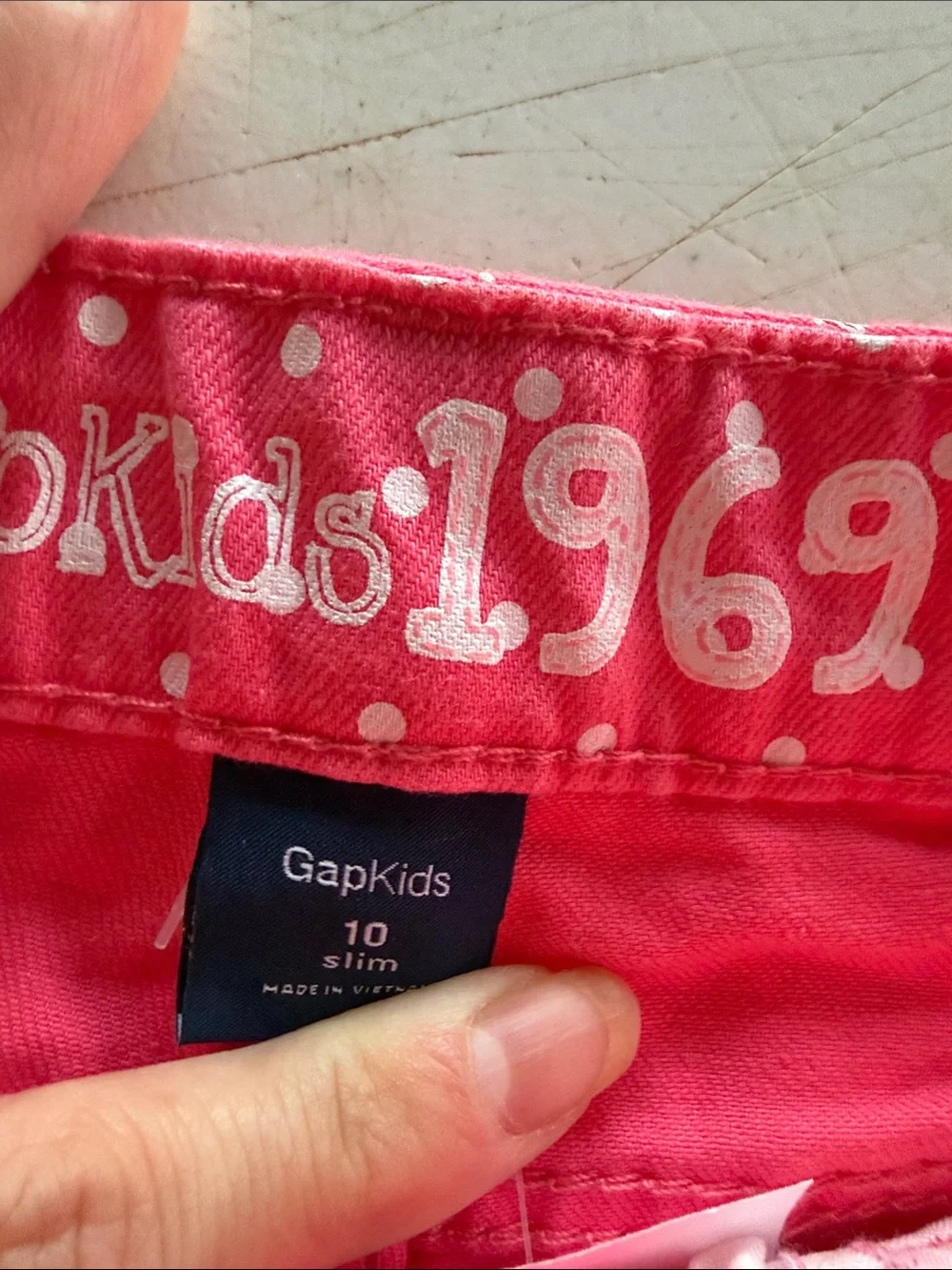 GAPKIDS Sassy Pink Polka Dot Girls Super Skinny Jeans